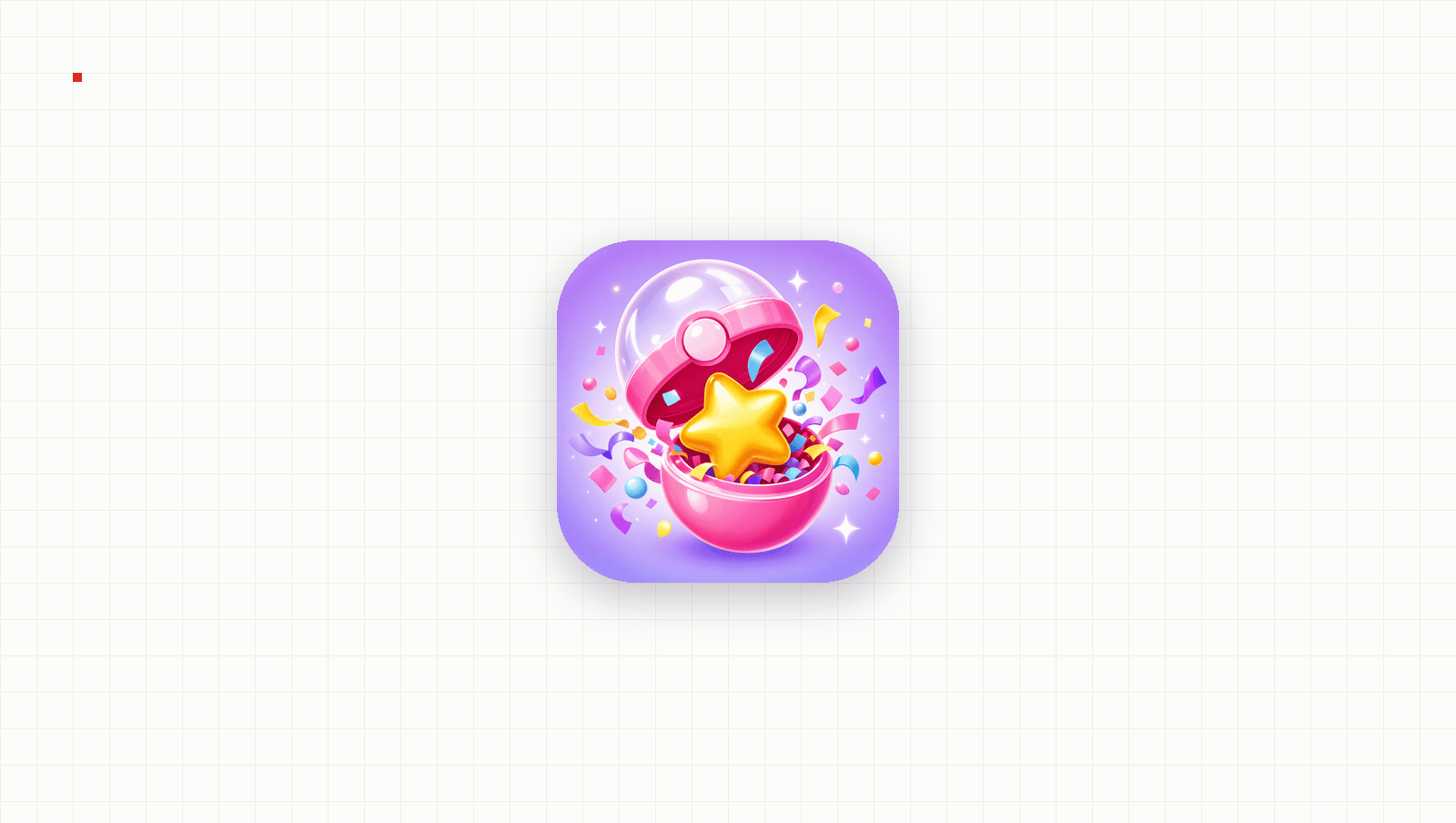 App-Symbol von POP! Blind Box auf feinem Raster